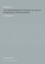 Report of The Independent Review of Adult Screening Programme in England